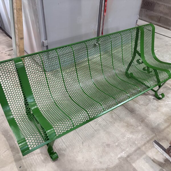 Banc "jardin public" RAL6002 : vert feuille